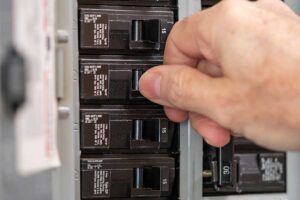 Circuit breaker service in progress