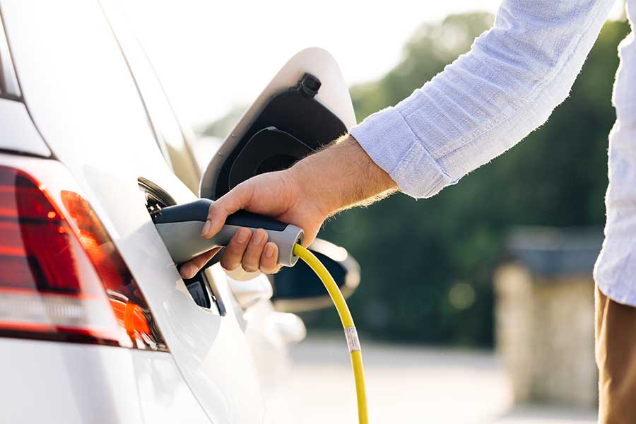 Car charging after EV charger installation