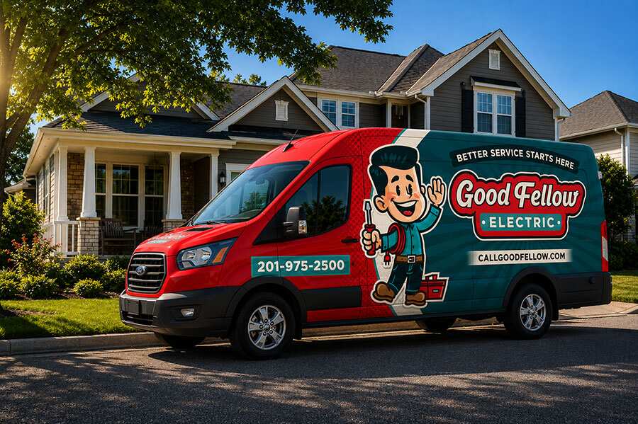 Good Fellow Electric company van